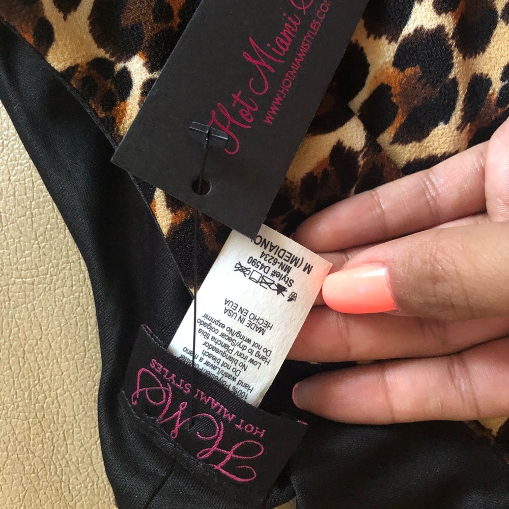 New leopard print midi dress